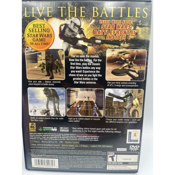 Star Wars: Battlefront Greatest Hits PlayStation 2 PS2 CIB Video Game Complete!! - Picture 5 of 8